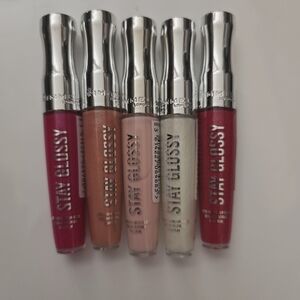 Rimmel London Stay Glossy Lip Gloss Set x5